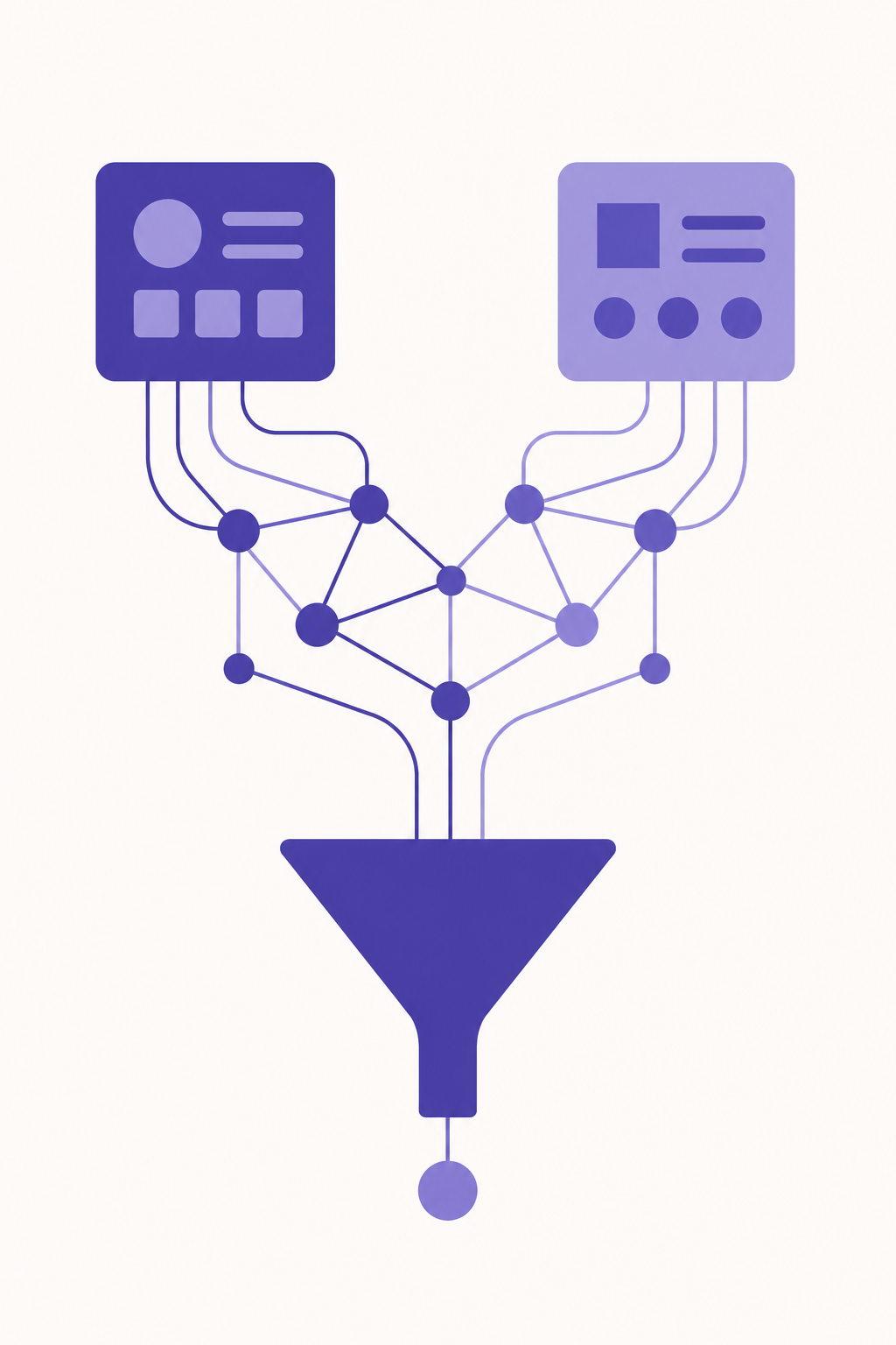 Connected systems network funnel